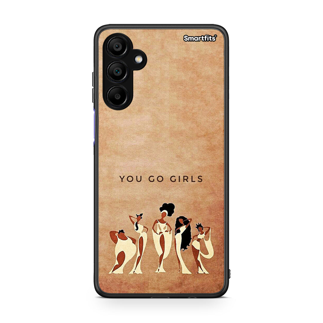 Samsung A15 5G You Go Girl θήκη από τη Smartfits με σχέδιο στο πίσω μέρος και μαύρο περίβλημα | Smartphone case with colorful back and black bezels by Smartfits