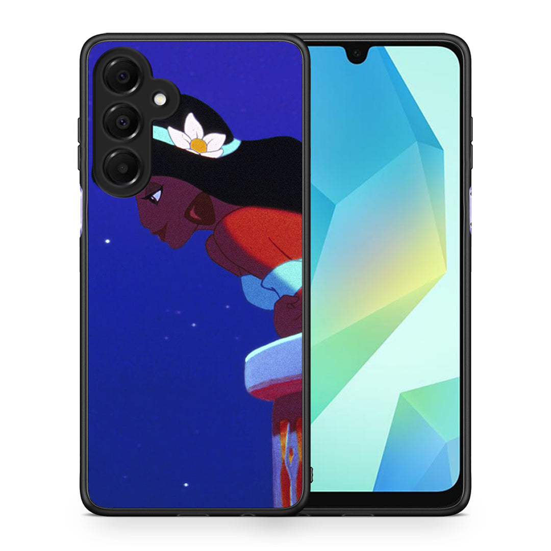 Θήκη Samsung Galaxy A16 4G / 5G Alladin And Jasmine Love 2 από τη Smartfits με σχέδιο στο πίσω μέρος και μαύρο περίβλημα | Samsung Galaxy A16 4G / 5G Alladin And Jasmine Love 2 case with colorful back and black bezels
