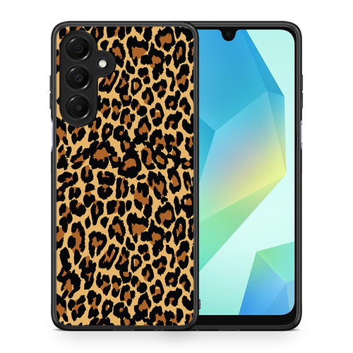 Θήκη Samsung Galaxy A16 4G / 5G Leopard Animal από τη Smartfits με σχέδιο στο πίσω μέρος και μαύρο περίβλημα | Samsung Galaxy A16 4G / 5G Leopard Animal case with colorful back and black bezels