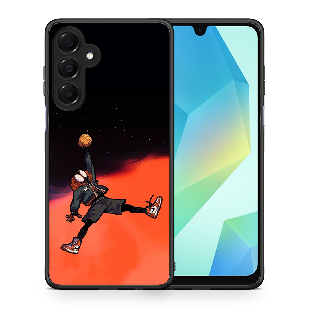 Θήκη Samsung Galaxy A16 4G / 5G Basketball Hero από τη Smartfits με σχέδιο στο πίσω μέρος και μαύρο περίβλημα | Samsung Galaxy A16 4G / 5G Basketball Hero case with colorful back and black bezels