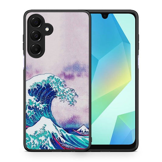 Θήκη Samsung Galaxy A16 4G / 5G Blue Waves από τη Smartfits με σχέδιο στο πίσω μέρος και μαύρο περίβλημα | Samsung Galaxy A16 4G / 5G Blue Waves case with colorful back and black bezels