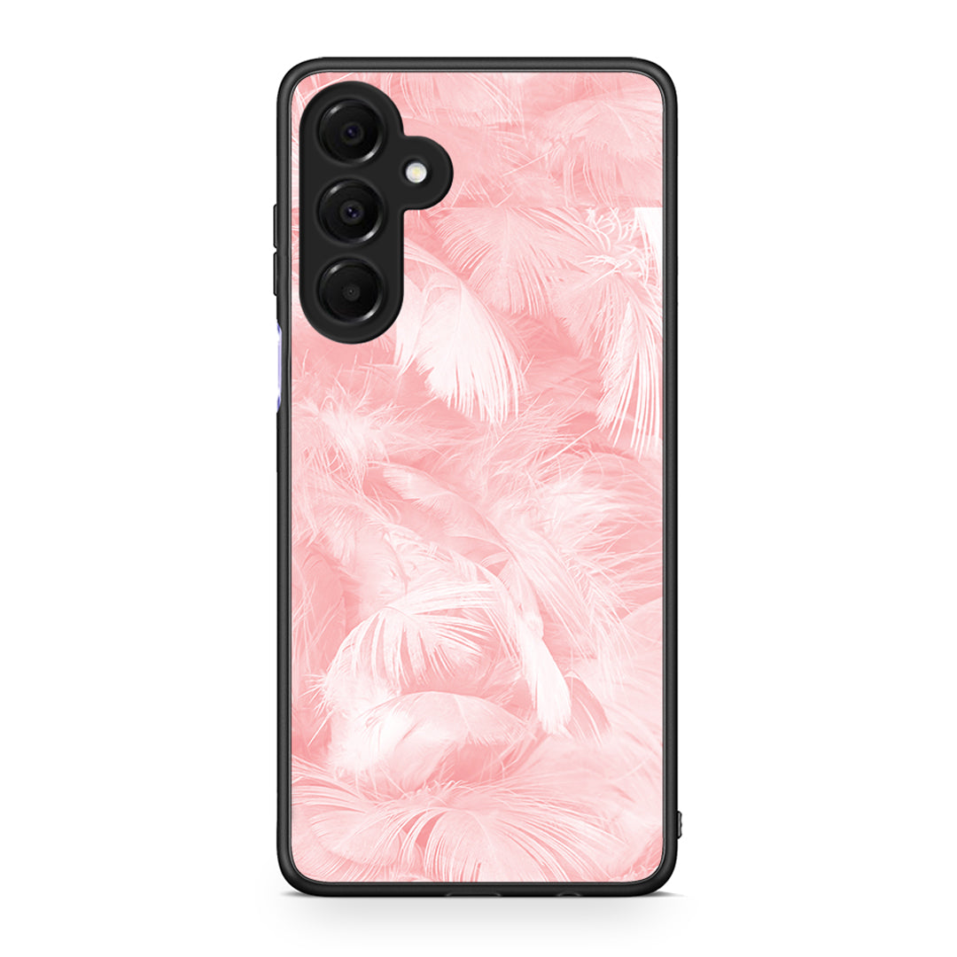 33 - Samsung Galaxy A16 4G / 5G Pink Feather Boho case, cover, bumper