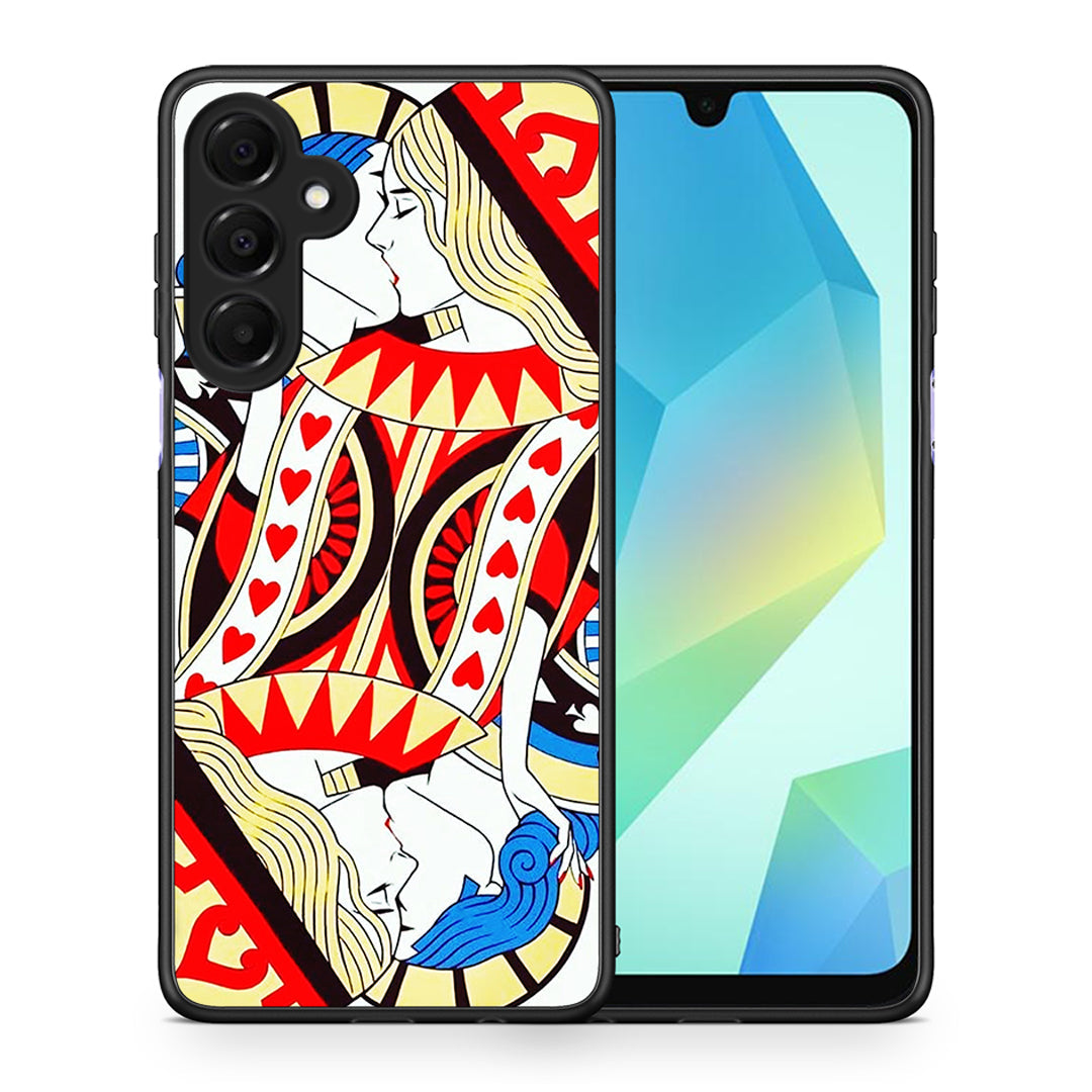 Θήκη Samsung Galaxy A16 4G / 5G Card Love από τη Smartfits με σχέδιο στο πίσω μέρος και μαύρο περίβλημα | Samsung Galaxy A16 4G / 5G Card Love case with colorful back and black bezels