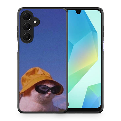 Θήκη Samsung Galaxy A16 4G / 5G Cat Diva από τη Smartfits με σχέδιο στο πίσω μέρος και μαύρο περίβλημα | Samsung Galaxy A16 4G / 5G Cat Diva case with colorful back and black bezels
