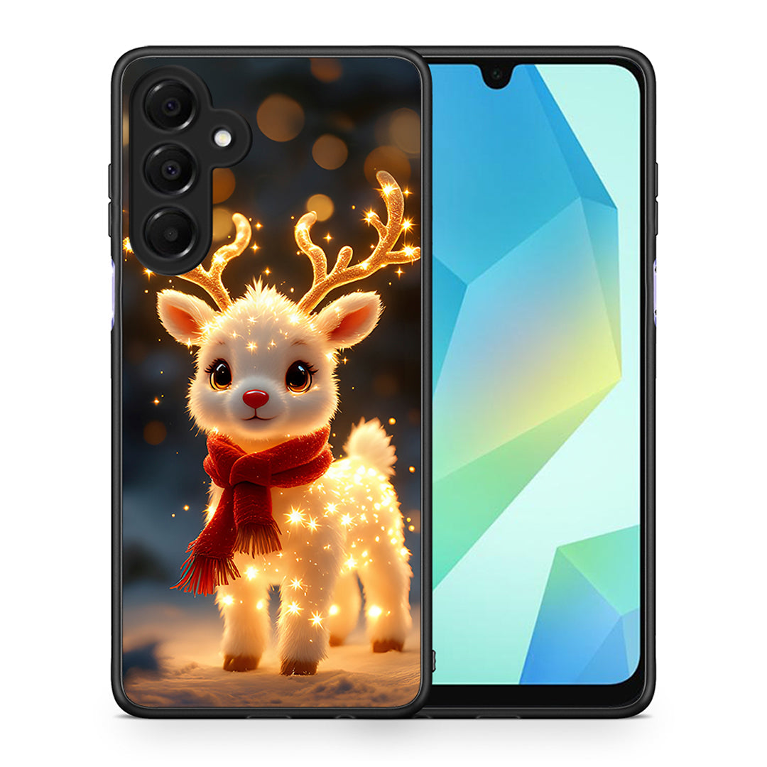 Θήκη Samsung Galaxy A16 4G / 5G Christmas Cutie από τη Smartfits με σχέδιο στο πίσω μέρος και μαύρο περίβλημα | Samsung Galaxy A16 4G / 5G Christmas Cutie case with colorful back and black bezels