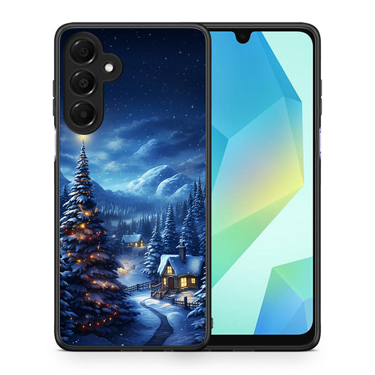 Θήκη Samsung Galaxy A16 4G / 5G Christmas Scenery από τη Smartfits με σχέδιο στο πίσω μέρος και μαύρο περίβλημα | Samsung Galaxy A16 4G / 5G Christmas Scenery case with colorful back and black bezels