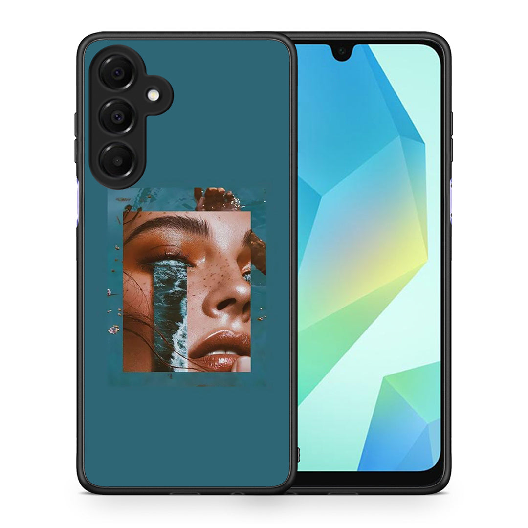 Θήκη Samsung Galaxy A16 4G / 5G Cry An Ocean από τη Smartfits με σχέδιο στο πίσω μέρος και μαύρο περίβλημα | Samsung Galaxy A16 4G / 5G Cry An Ocean case with colorful back and black bezels