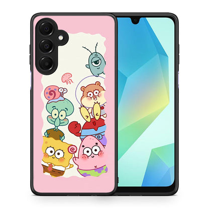 Θήκη Samsung Galaxy A16 4G / 5G Cute Companion από τη Smartfits με σχέδιο στο πίσω μέρος και μαύρο περίβλημα | Samsung Galaxy A16 4G / 5G Cute Companion case with colorful back and black bezels