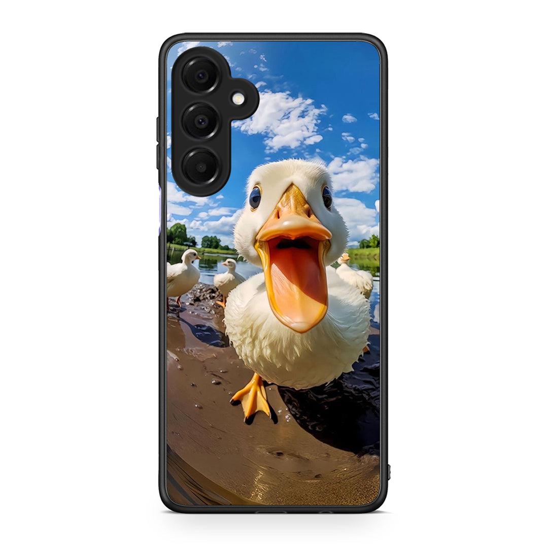 Samsung Galaxy A16 4G / 5G Duck Face θήκη από τη Smartfits με σχέδιο στο πίσω μέρος και μαύρο περίβλημα | Smartphone case with colorful back and black bezels by Smartfits