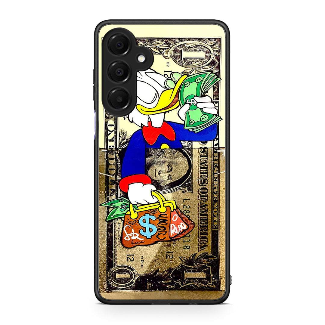 Samsung Galaxy A16 4G / 5G Duck Money Θήκη από τη Smartfits με σχέδιο στο πίσω μέρος και μαύρο περίβλημα | Smartphone case with colorful back and black bezels by Smartfits
