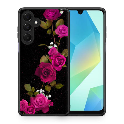 Θήκη Samsung Galaxy A16 4G / 5G Red Roses Flower από τη Smartfits με σχέδιο στο πίσω μέρος και μαύρο περίβλημα | Samsung Galaxy A16 4G / 5G Red Roses Flower case with colorful back and black bezels
