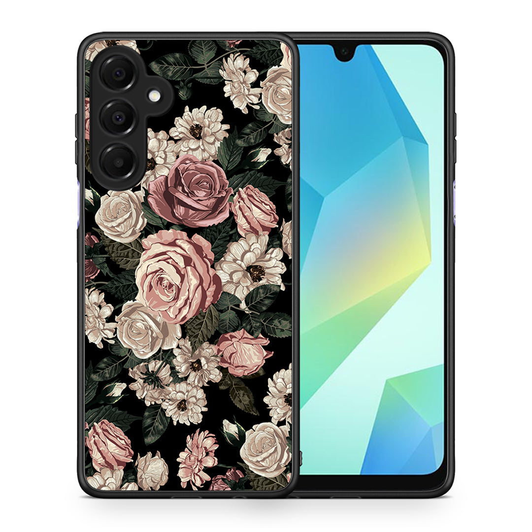 Θήκη Samsung Galaxy A16 4G / 5G Wild Roses Flower από τη Smartfits με σχέδιο στο πίσω μέρος και μαύρο περίβλημα | Samsung Galaxy A16 4G / 5G Wild Roses Flower case with colorful back and black bezels