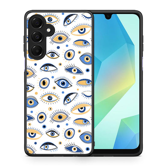 Θήκη Samsung Galaxy A16 4G / 5G Ftou Ftou από τη Smartfits με σχέδιο στο πίσω μέρος και μαύρο περίβλημα | Samsung Galaxy A16 4G / 5G Ftou Ftou case with colorful back and black bezels