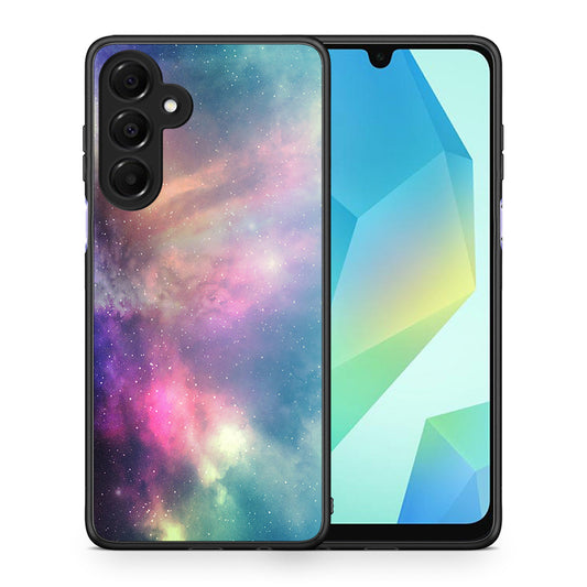 Θήκη Samsung Galaxy A16 4G / 5G Rainbow Galaxy από τη Smartfits με σχέδιο στο πίσω μέρος και μαύρο περίβλημα | Samsung Galaxy A16 4G / 5G Rainbow Galaxy case with colorful back and black bezels