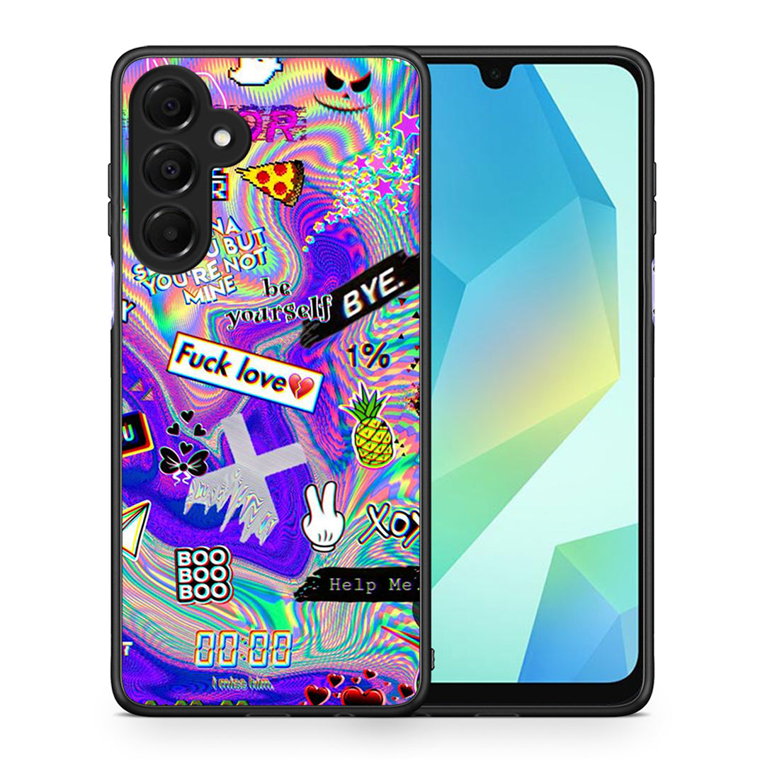 Θήκη Samsung Galaxy A16 4G / 5G Game Over από τη Smartfits με σχέδιο στο πίσω μέρος και μαύρο περίβλημα | Samsung Galaxy A16 4G / 5G Game Over case with colorful back and black bezels