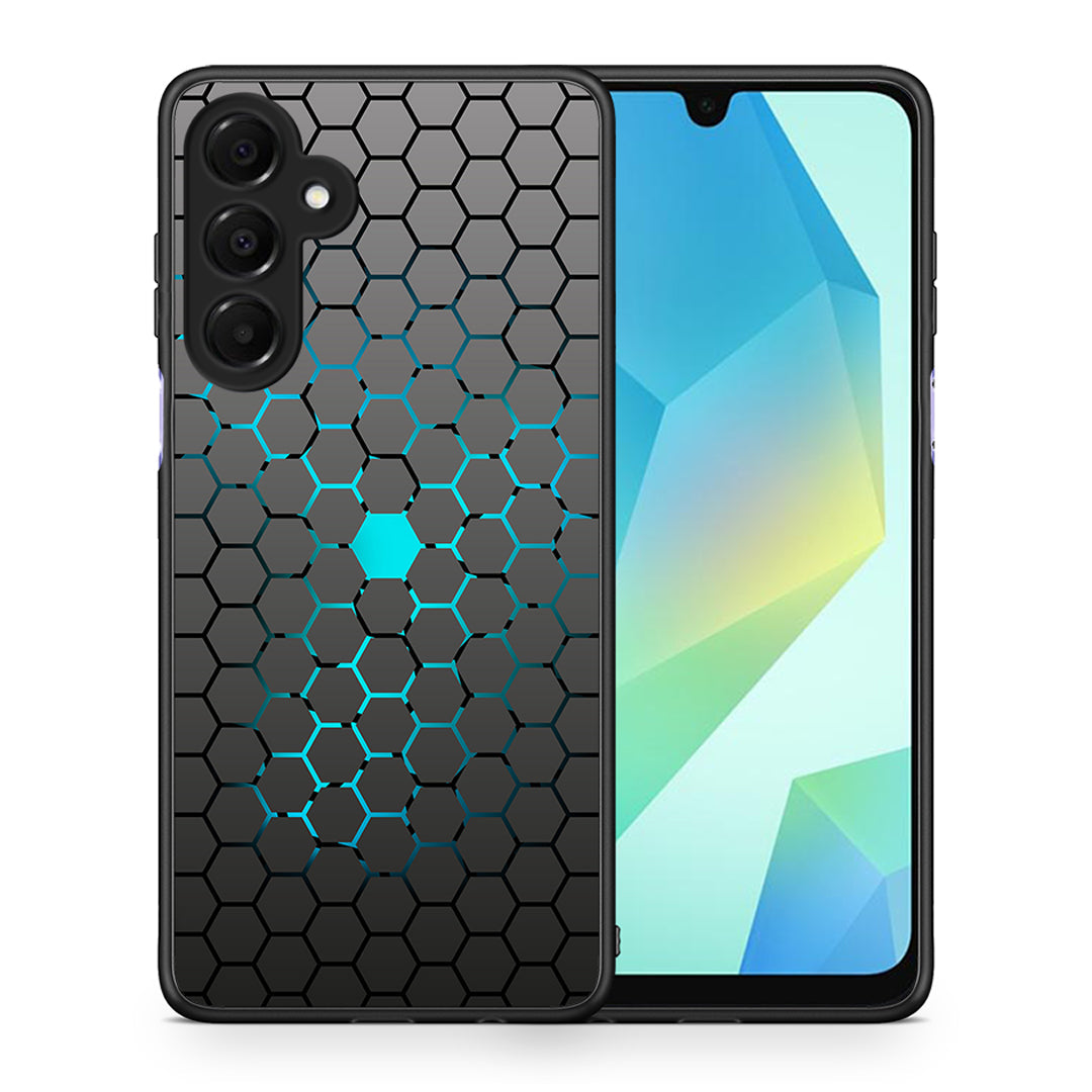 Θήκη Samsung Galaxy A16 4G / 5G Hexagonal Geometric από τη Smartfits με σχέδιο στο πίσω μέρος και μαύρο περίβλημα | Samsung Galaxy A16 4G / 5G Hexagonal Geometric case with colorful back and black bezels