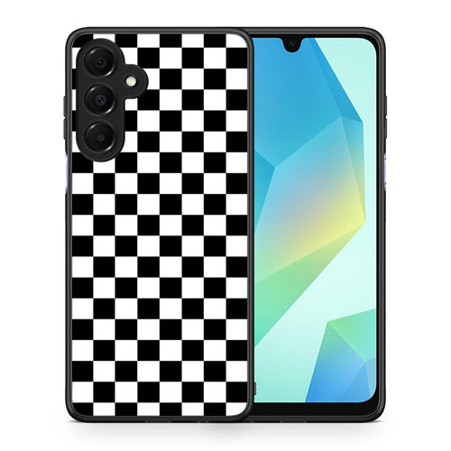 Θήκη Samsung Galaxy A16 4G / 5G Squares Geometric από τη Smartfits με σχέδιο στο πίσω μέρος και μαύρο περίβλημα | Samsung Galaxy A16 4G / 5G Squares Geometric case with colorful back and black bezels
