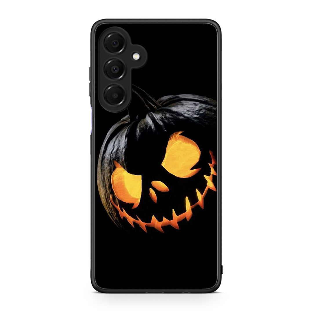 Samsung Galaxy A16 4G / 5G Halloween Scary Pumpkin Θήκη από τη Smartfits με σχέδιο στο πίσω μέρος και μαύρο περίβλημα | Smartphone case with colorful back and black bezels by Smartfits