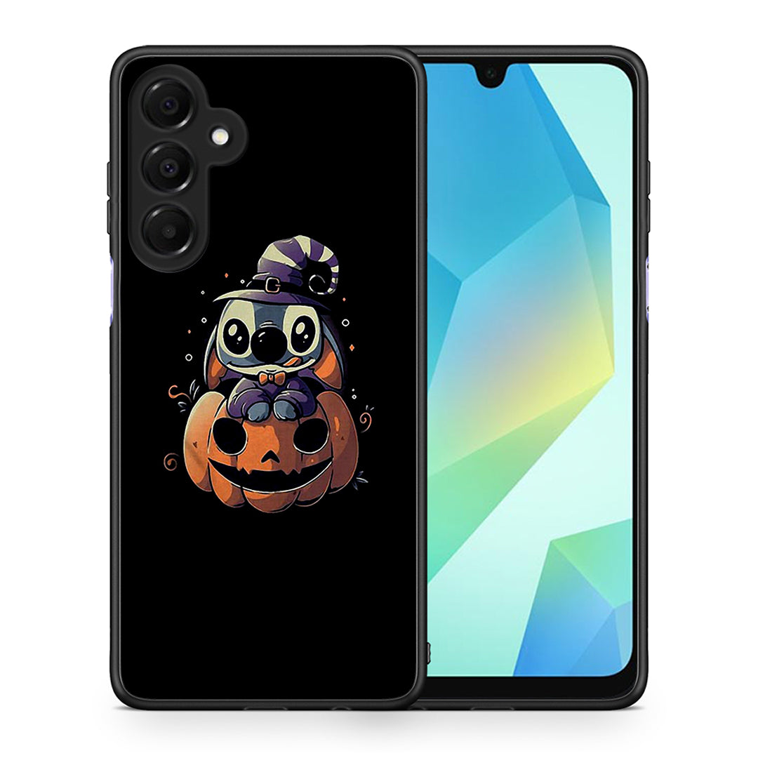 Θήκη Samsung Galaxy A16 4G / 5G Halloween Stitch από τη Smartfits με σχέδιο στο πίσω μέρος και μαύρο περίβλημα | Samsung Galaxy A16 4G / 5G Halloween Stitch case with colorful back and black bezels