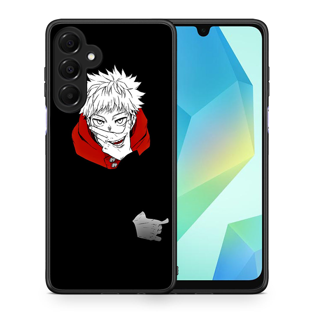 Θήκη Samsung Galaxy A16 4G / 5G Itadori Anime από τη Smartfits με σχέδιο στο πίσω μέρος και μαύρο περίβλημα | Samsung Galaxy A16 4G / 5G Itadori Anime case with colorful back and black bezels