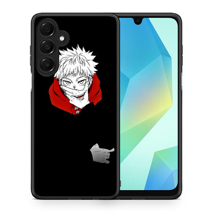 Θήκη Samsung Galaxy A16 4G / 5G Itadori Anime από τη Smartfits με σχέδιο στο πίσω μέρος και μαύρο περίβλημα | Samsung Galaxy A16 4G / 5G Itadori Anime case with colorful back and black bezels