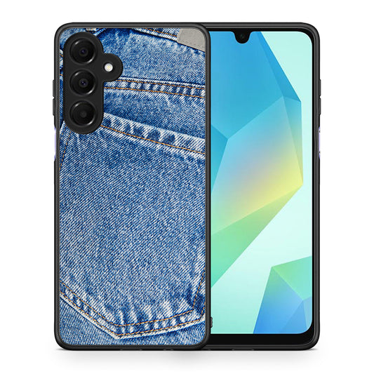 Θήκη Samsung Galaxy A16 4G / 5G Jeans Pocket από τη Smartfits με σχέδιο στο πίσω μέρος και μαύρο περίβλημα | Samsung Galaxy A16 4G / 5G Jeans Pocket case with colorful back and black bezels