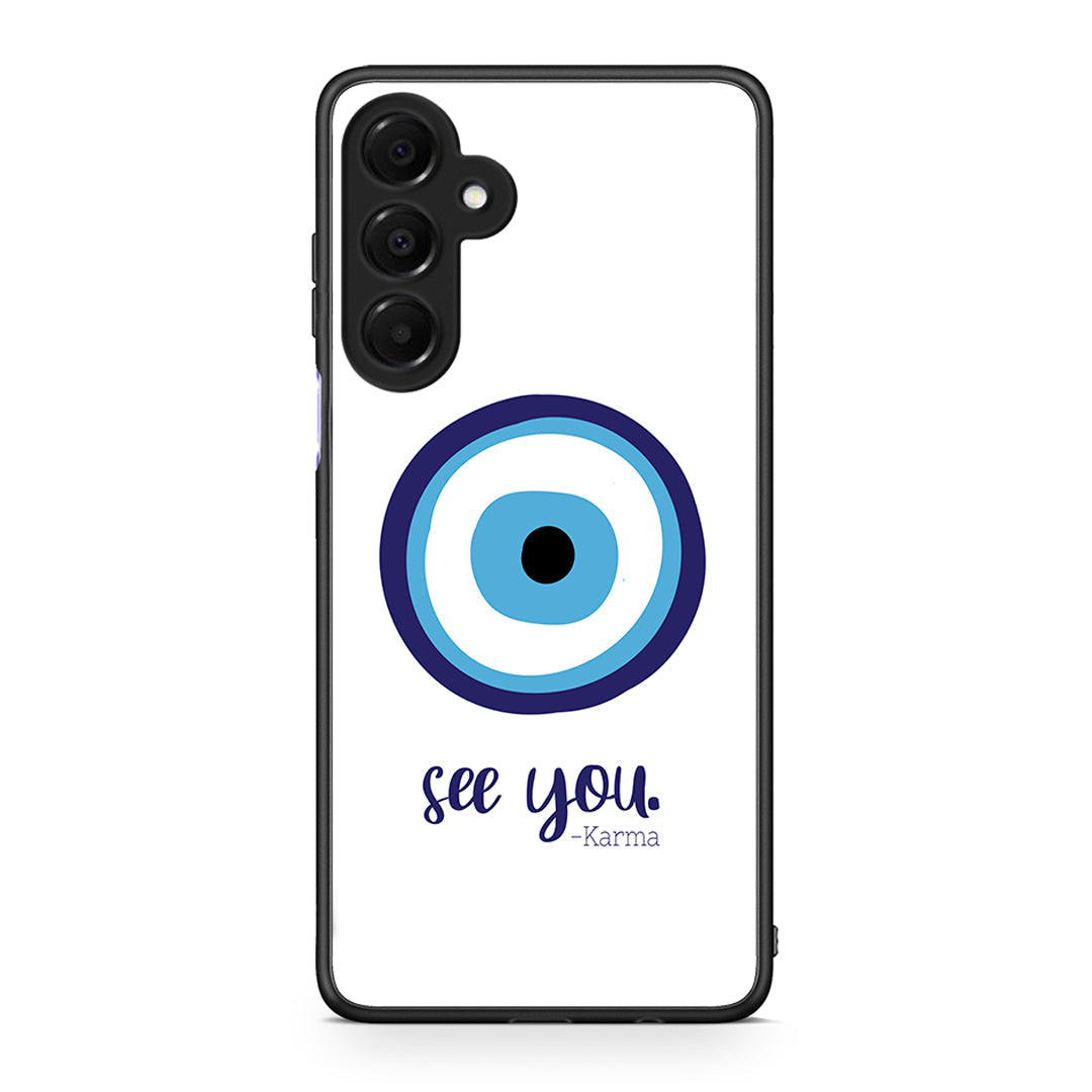 Samsung Galaxy A16 4G / 5G Karma Says θήκη από τη Smartfits με σχέδιο στο πίσω μέρος και μαύρο περίβλημα | Smartphone case with colorful back and black bezels by Smartfits