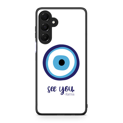 Samsung Galaxy A16 4G / 5G Karma Says θήκη από τη Smartfits με σχέδιο στο πίσω μέρος και μαύρο περίβλημα | Smartphone case with colorful back and black bezels by Smartfits
