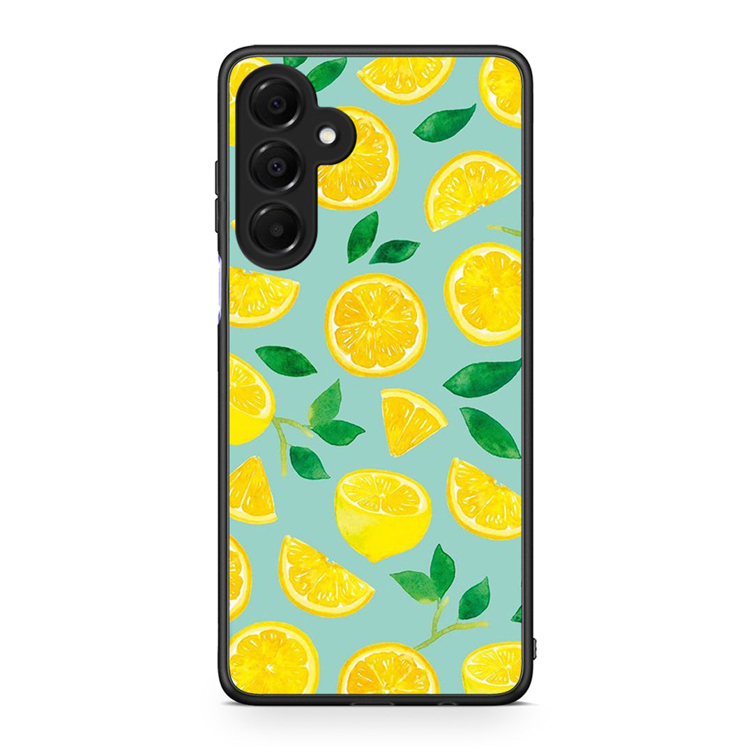 Samsung Galaxy A16 4G / 5G Lemons θήκη από τη Smartfits με σχέδιο στο πίσω μέρος και μαύρο περίβλημα | Smartphone case with colorful back and black bezels by Smartfits