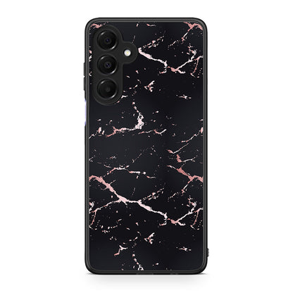4 - Samsung Galaxy A16 4G / 5G Black Rosegold Marble case, cover, bumper