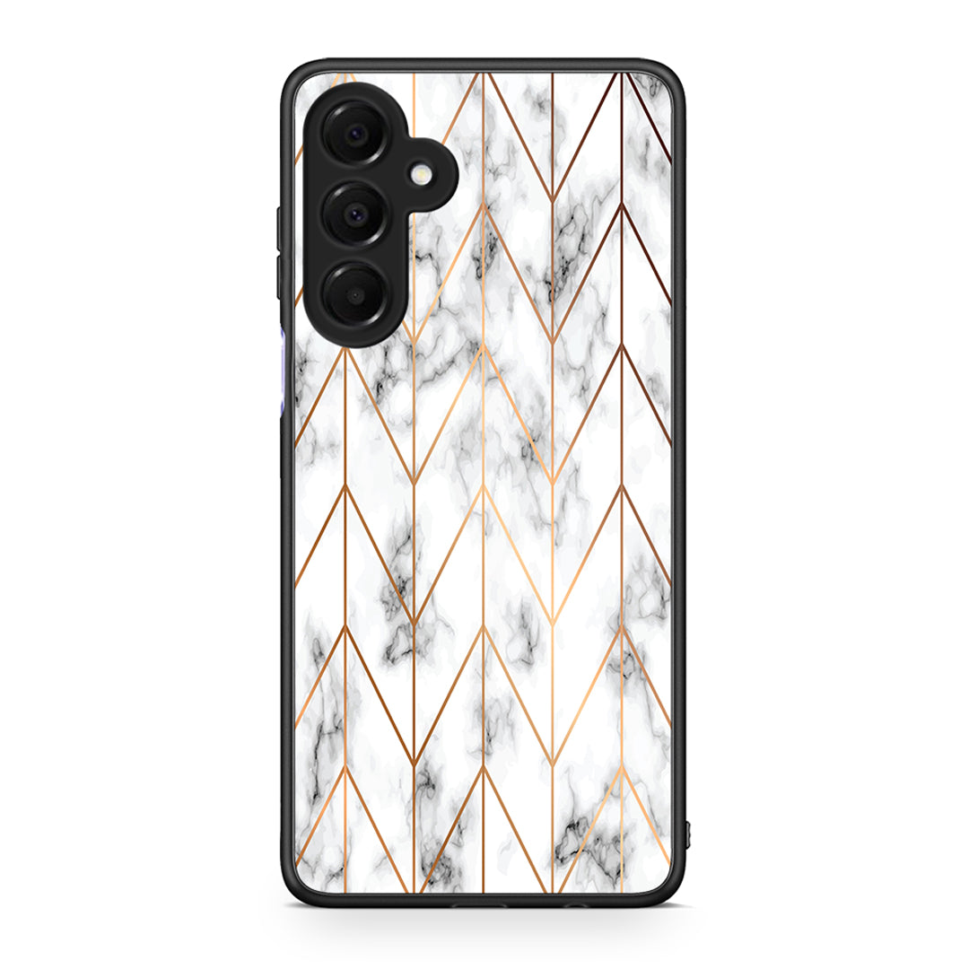 44 - Samsung Galaxy A16 4G / 5G Gold Geometric Marble case, cover, bumper