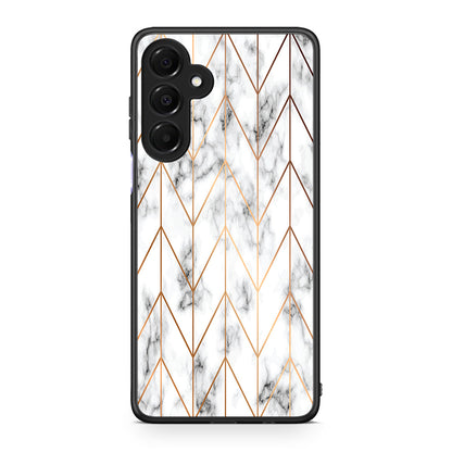 44 - Samsung Galaxy A16 4G / 5G Gold Geometric Marble case, cover, bumper