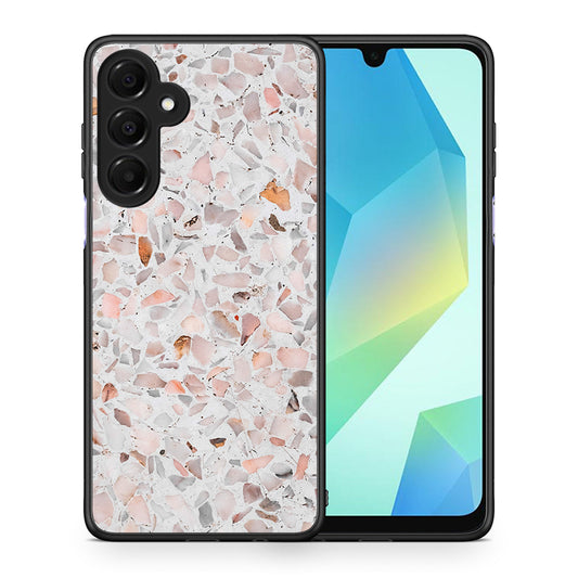 Θήκη Samsung Galaxy A16 4G / 5G Marble Terrazzo από τη Smartfits με σχέδιο στο πίσω μέρος και μαύρο περίβλημα | Samsung Galaxy A16 4G / 5G Marble Terrazzo case with colorful back and black bezels