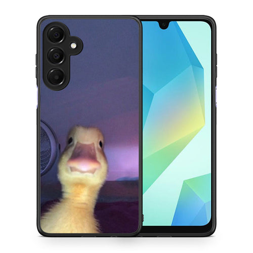 Θήκη Samsung Galaxy A16 4G / 5G Meme Duck από τη Smartfits με σχέδιο στο πίσω μέρος και μαύρο περίβλημα | Samsung Galaxy A16 4G / 5G Meme Duck case with colorful back and black bezels