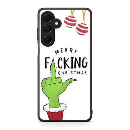 Samsung Galaxy A16 4G / 5G Merry F Xmas θήκη από τη Smartfits με σχέδιο στο πίσω μέρος και μαύρο περίβλημα | Smartphone case with colorful back and black bezels by Smartfits