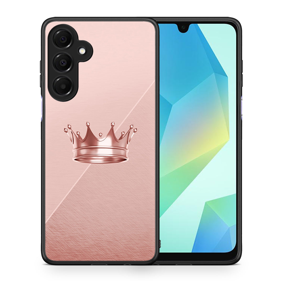Θήκη Samsung Galaxy A16 4G / 5G Crown Minimal από τη Smartfits με σχέδιο στο πίσω μέρος και μαύρο περίβλημα | Samsung Galaxy A16 4G / 5G Crown Minimal case with colorful back and black bezels