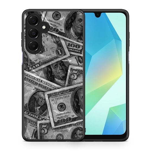 Θήκη Samsung Galaxy A16 4G / 5G Money Dollars από τη Smartfits με σχέδιο στο πίσω μέρος και μαύρο περίβλημα | Samsung Galaxy A16 4G / 5G Money Dollars case with colorful back and black bezels