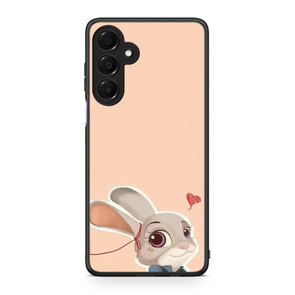 Samsung Galaxy A16 4G / 5G Nick Wilde And Judy Hopps Love 2 θήκη από τη Smartfits με σχέδιο στο πίσω μέρος και μαύρο περίβλημα | Smartphone case with colorful back and black bezels by Smartfits
