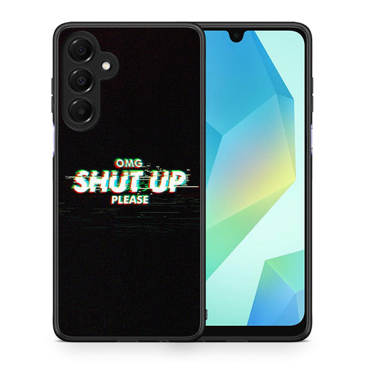 Θήκη Samsung Galaxy A16 4G / 5G OMG ShutUp από τη Smartfits με σχέδιο στο πίσω μέρος και μαύρο περίβλημα | Samsung Galaxy A16 4G / 5G OMG ShutUp case with colorful back and black bezels