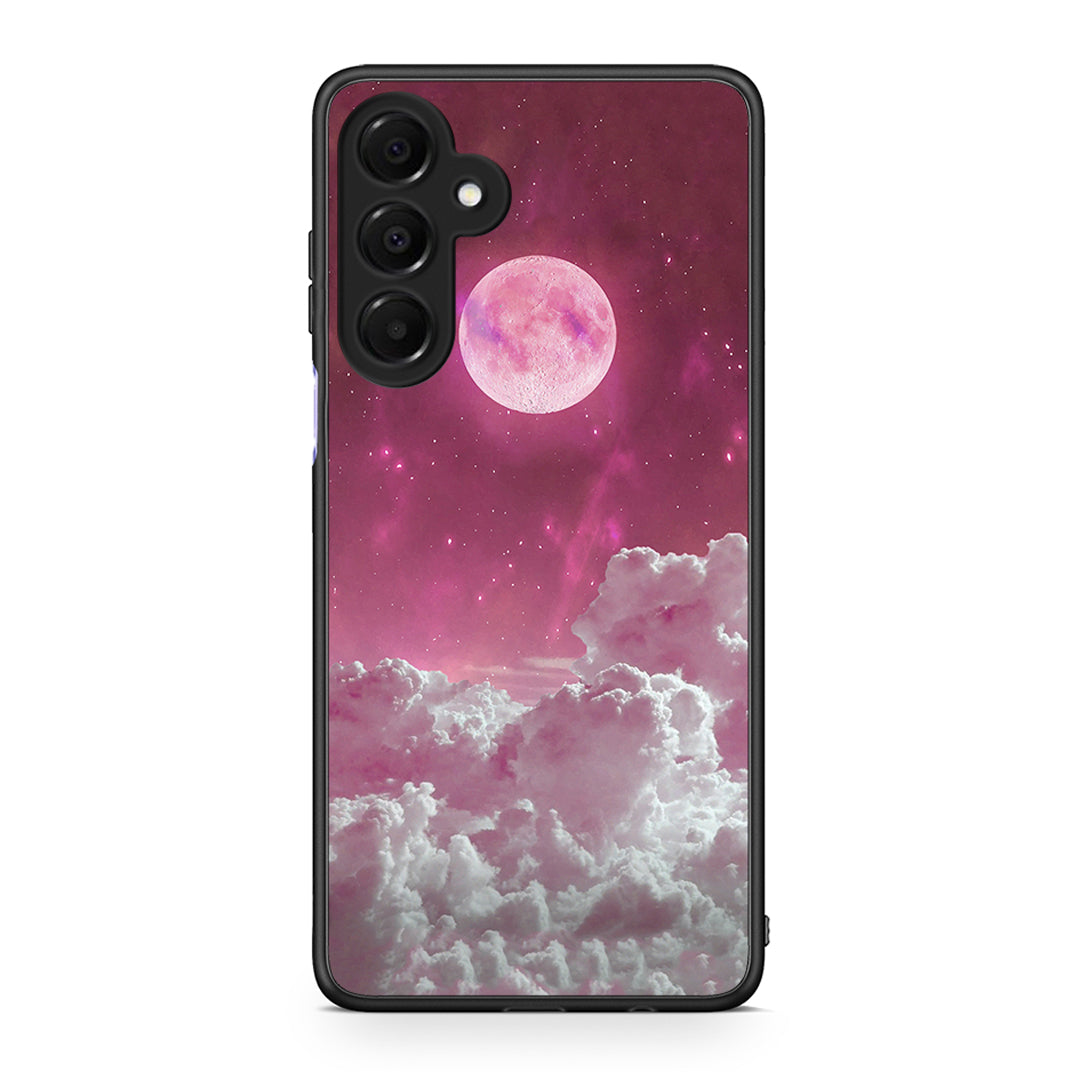 Samsung Galaxy A16 4G / 5G Pink Moon Θήκη από τη Smartfits με σχέδιο στο πίσω μέρος και μαύρο περίβλημα | Smartphone case with colorful back and black bezels by Smartfits