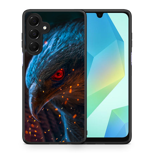 Θήκη Samsung Galaxy A16 4G / 5G Eagle PopArt από τη Smartfits με σχέδιο στο πίσω μέρος και μαύρο περίβλημα | Samsung Galaxy A16 4G / 5G Eagle PopArt case with colorful back and black bezels