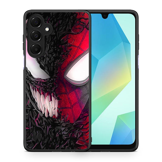 Θήκη Samsung Galaxy A16 4G / 5G SpiderVenom PopArt από τη Smartfits με σχέδιο στο πίσω μέρος και μαύρο περίβλημα | Samsung Galaxy A16 4G / 5G SpiderVenom PopArt case with colorful back and black bezels