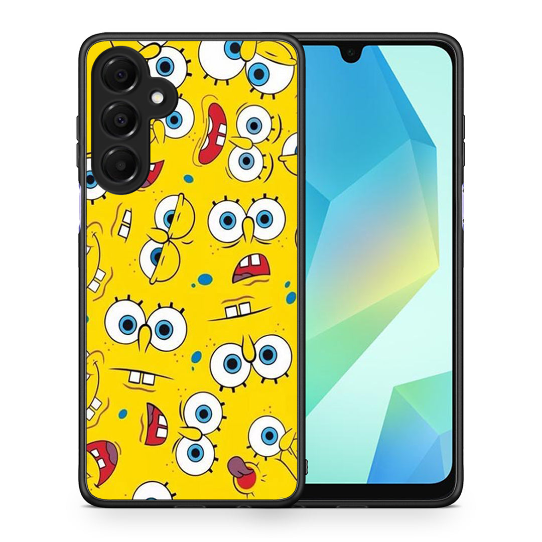 Θήκη Samsung Galaxy A16 4G / 5G Sponge PopArt από τη Smartfits με σχέδιο στο πίσω μέρος και μαύρο περίβλημα | Samsung Galaxy A16 4G / 5G Sponge PopArt case with colorful back and black bezels