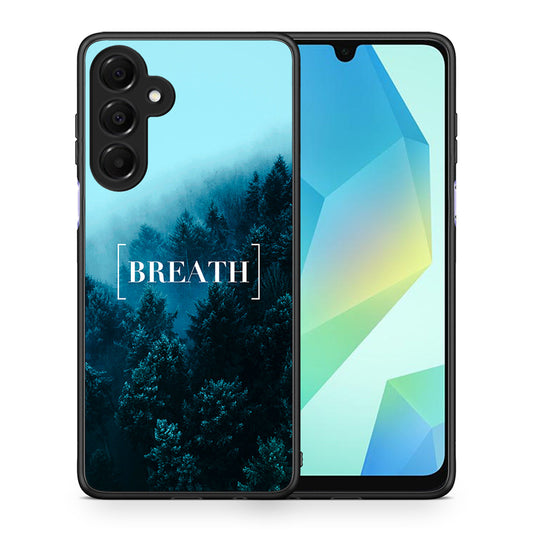 Θήκη Samsung Galaxy A16 4G / 5G Breath Quote από τη Smartfits με σχέδιο στο πίσω μέρος και μαύρο περίβλημα | Samsung Galaxy A16 4G / 5G Breath Quote case with colorful back and black bezels