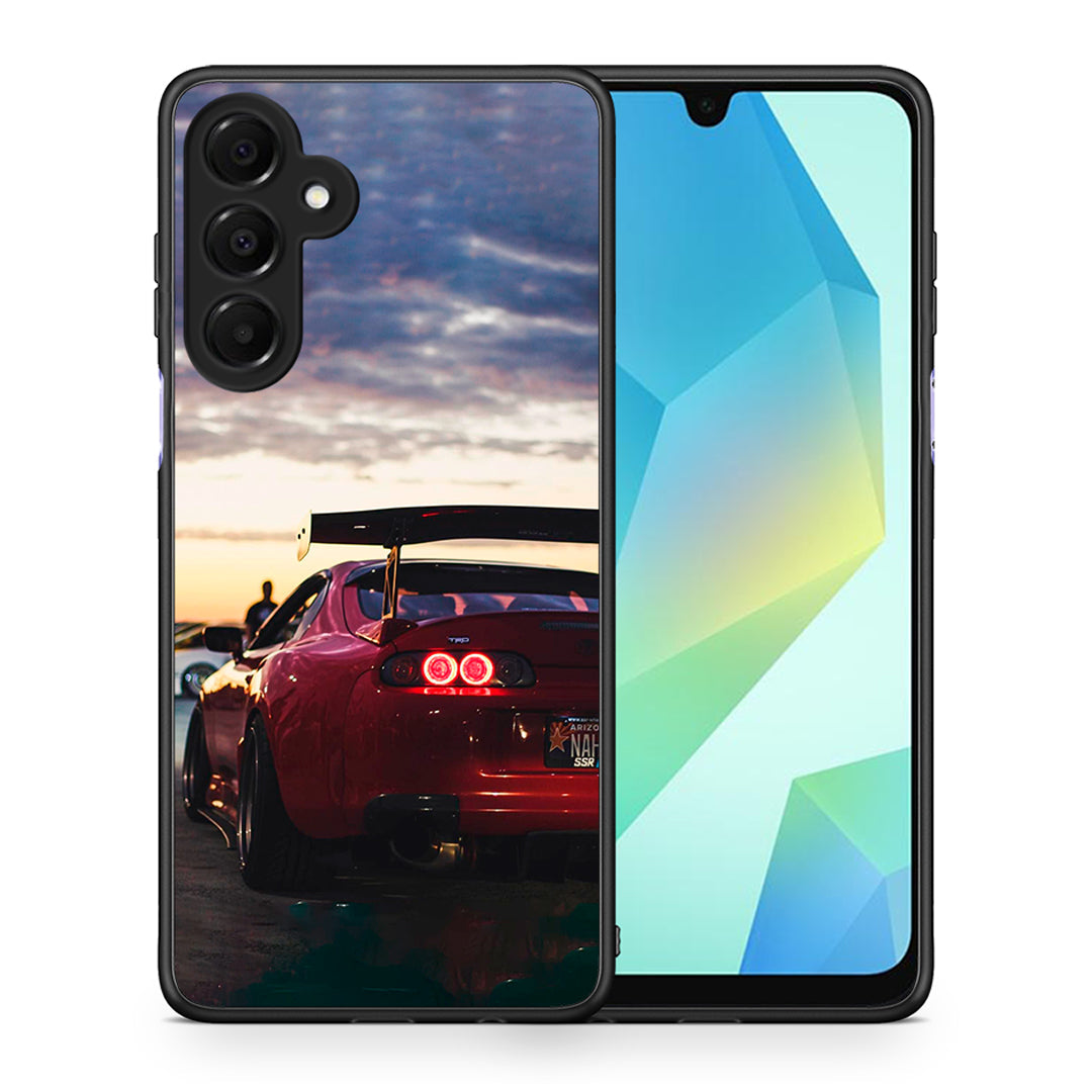 Θήκη Samsung Galaxy A16 4G / 5G Racing Supra από τη Smartfits με σχέδιο στο πίσω μέρος και μαύρο περίβλημα | Samsung Galaxy A16 4G / 5G Racing Supra case with colorful back and black bezels