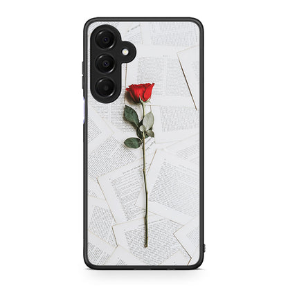Samsung Galaxy A16 4G / 5G Red Rose θήκη από τη Smartfits με σχέδιο στο πίσω μέρος και μαύρο περίβλημα | Smartphone case with colorful back and black bezels by Smartfits