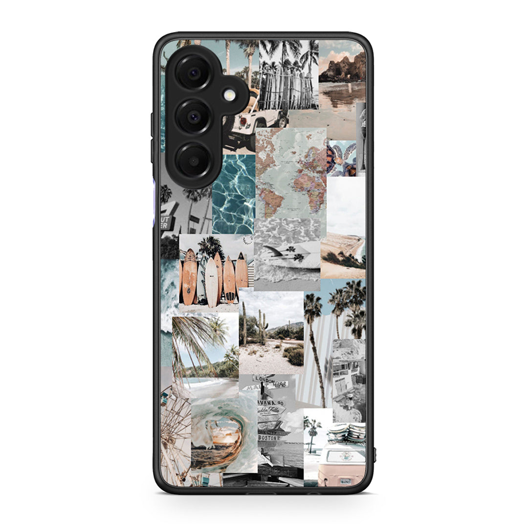 Samsung Galaxy A16 4G / 5G Retro Beach Life Θήκη από τη Smartfits με σχέδιο στο πίσω μέρος και μαύρο περίβλημα | Smartphone case with colorful back and black bezels by Smartfits