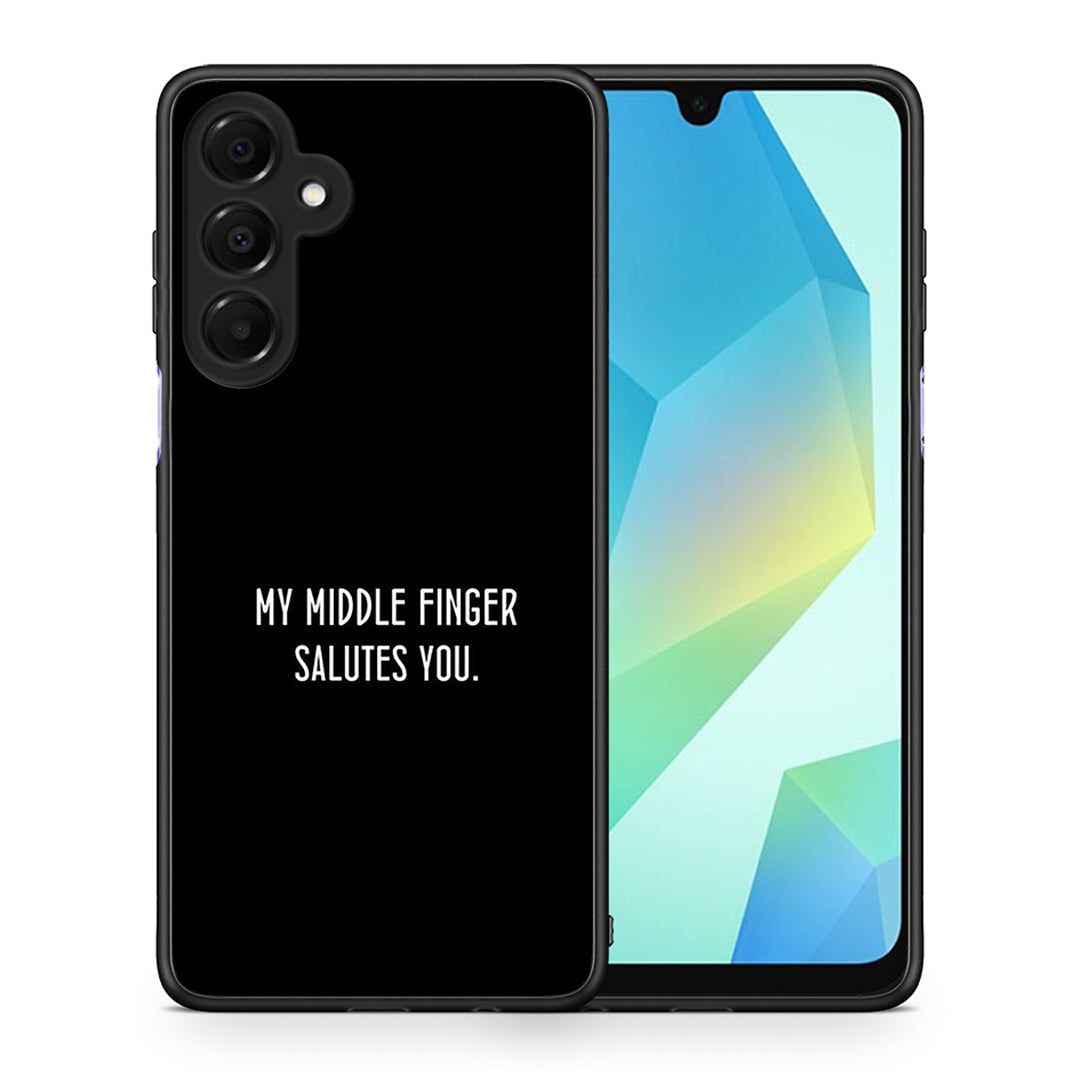 Θήκη Samsung Galaxy A16 4G / 5G Salute από τη Smartfits με σχέδιο στο πίσω μέρος και μαύρο περίβλημα | Samsung Galaxy A16 4G / 5G Salute case with colorful back and black bezels
