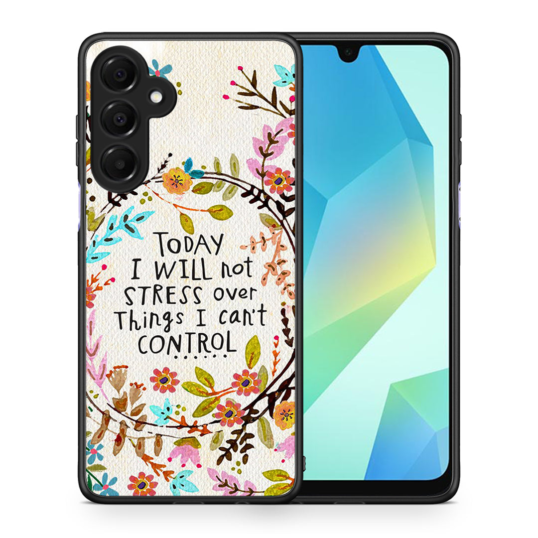Θήκη Samsung Galaxy A16 4G / 5G Stress Over από τη Smartfits με σχέδιο στο πίσω μέρος και μαύρο περίβλημα | Samsung Galaxy A16 4G / 5G Stress Over case with colorful back and black bezels