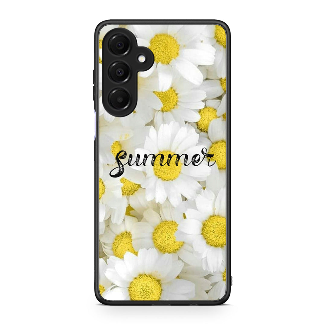 Samsung Galaxy A16 4G / 5G Summer Daisies Θήκη από τη Smartfits με σχέδιο στο πίσω μέρος και μαύρο περίβλημα | Smartphone case with colorful back and black bezels by Smartfits
